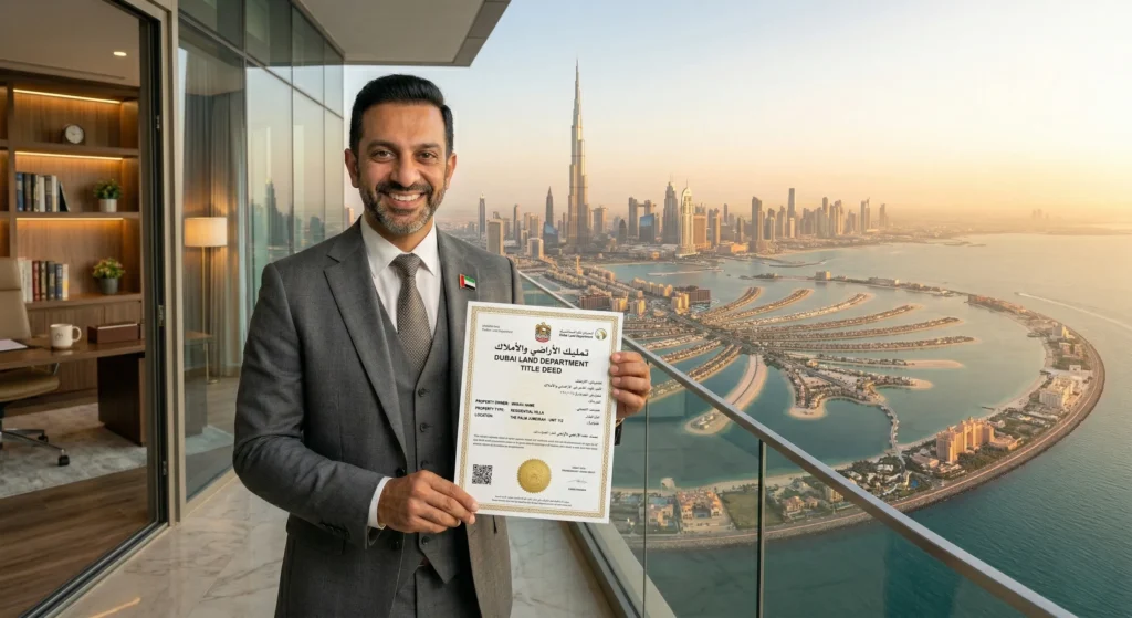 Dubai Land Department Title Deed Received by Remote Property Investor
