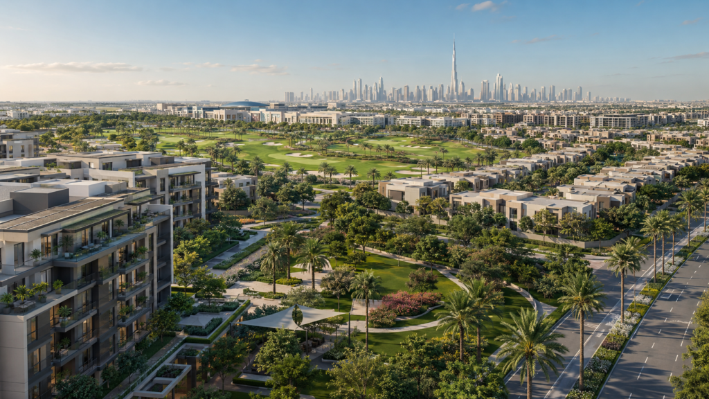 Emaar residential projects and property types in Dubai Hills Estate