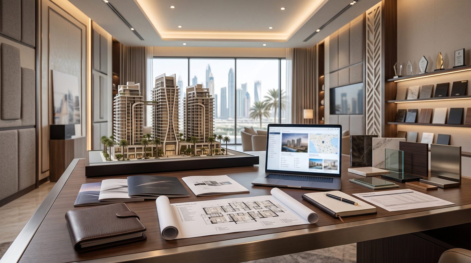 Property consultation at the Sobha Sales Office in Dubai